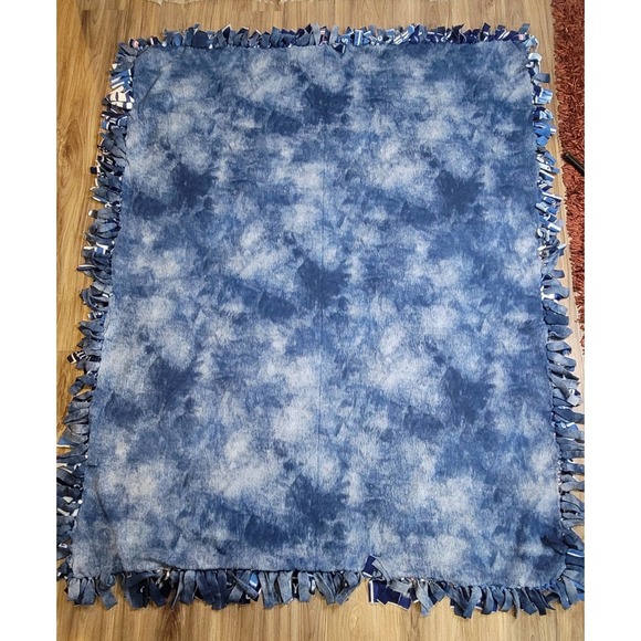 Navy Custom Reversible Tie Blanket Armed Forces - Picture 4 of 4